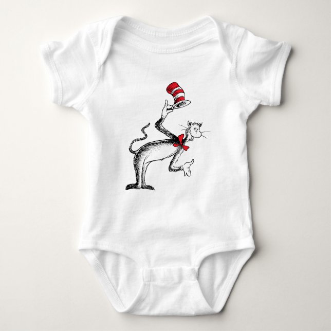 Cat in the Hat Takes A Bow Baby Bodysuit (Front)