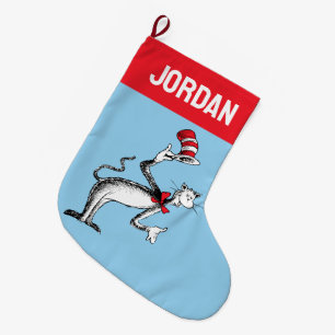 Cat in the Hat Takes A Bow Large Christmas Stocking