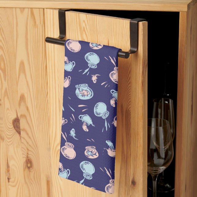 Cat In The Hat | The Fish Pattern Tea Towel (Thirds Fold)