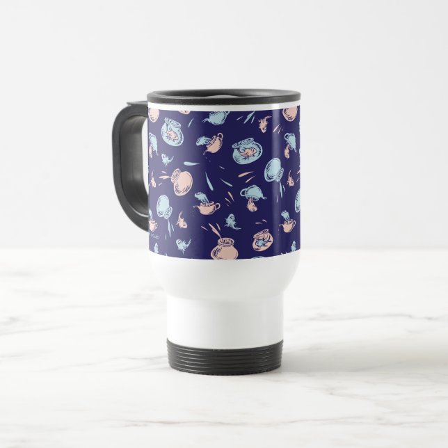 Cat In The Hat | The Fish Pattern Travel Mug (Front Left)