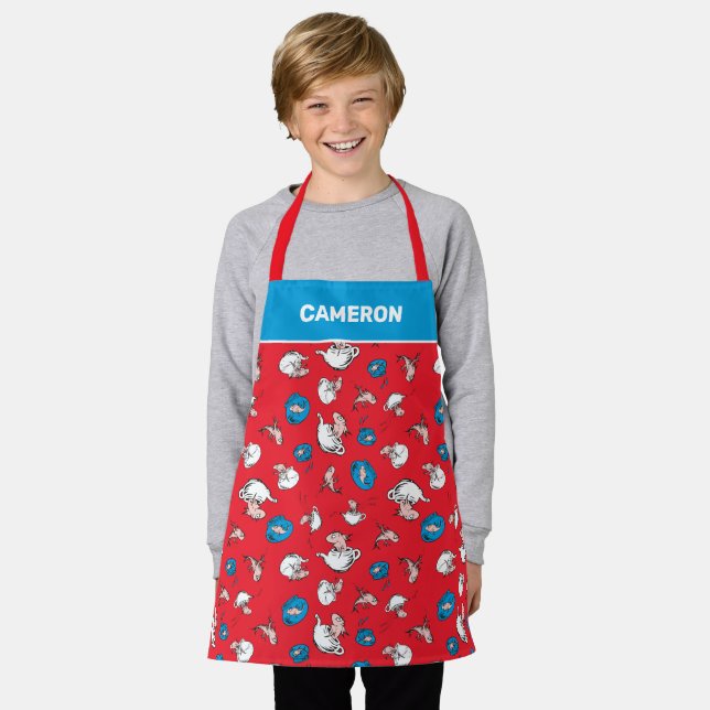 Cat In The Hat | The Fish Red Pattern Apron (Worn)