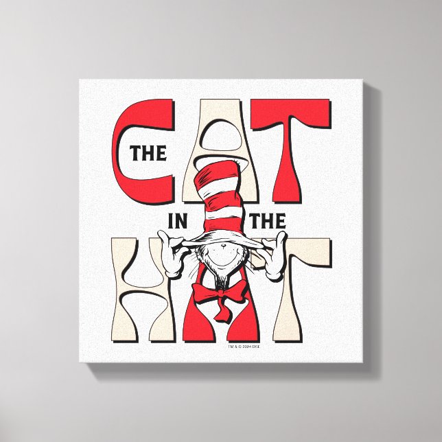 Cat In the Hat | The Silly Cat In The Hat Canvas Print (Front)