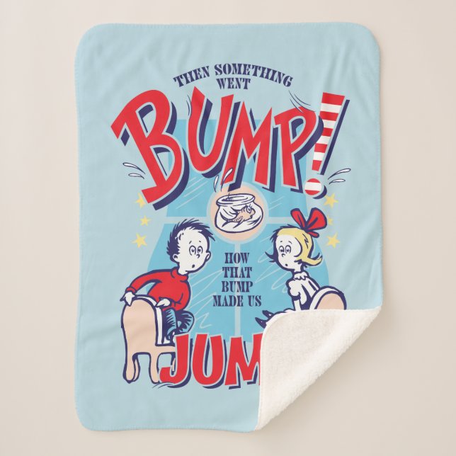 Cat In the Hat | Then Something Went Bump Sherpa Blanket (Front)