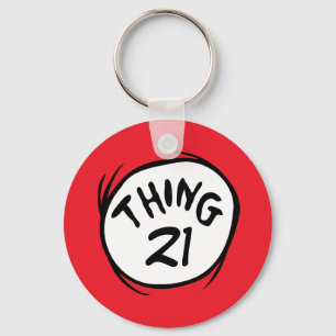 Cat in the Hat   Thing 1 Thing 2 - Custom Thing 2 Key Ring
