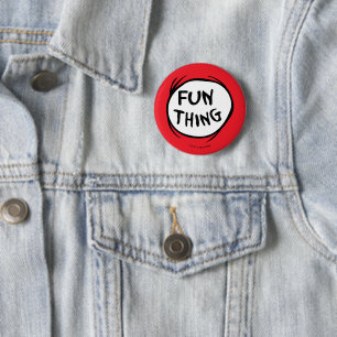 Cat in the Hat   Thing 1 Thing 2 - Fun Thing 6 Cm Round Badge