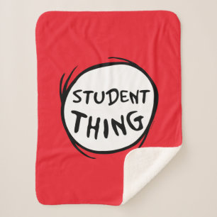 Cat in the Hat   Thing 1 Thing 2 - Student Thing Sherpa Blanket