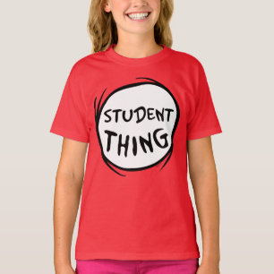 Cat in the Hat   Thing 1 Thing 2 - Student Thing  T-Shirt