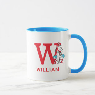 Cat in the Hat, Thing One Name & Monogram W Mug