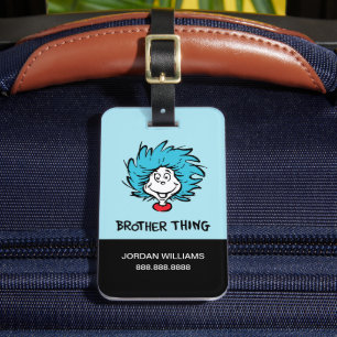 Cat in the Hat Thing One Thing Two Brother Thing Luggage Tag