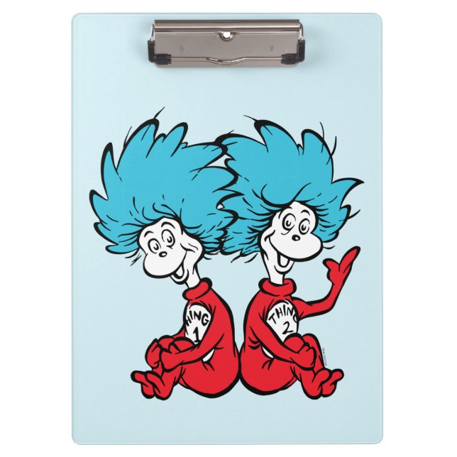 Cat in the Hat Thing One & Thing Two Clipboard (Front)