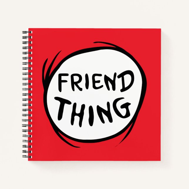 Cat in the Hat Thing One Thing Two - Friend Thing Notebook (Front)