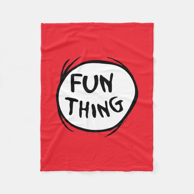 Cat in the Hat | Thing One Thing Two - Fun Thing Fleece Blanket (Front)