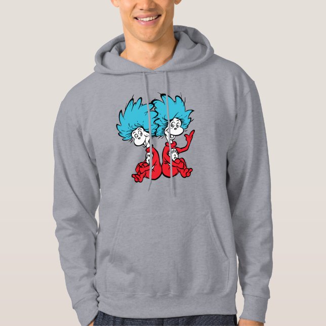 Cat in the Hat Thing One & Thing Two Hoodie (Front)