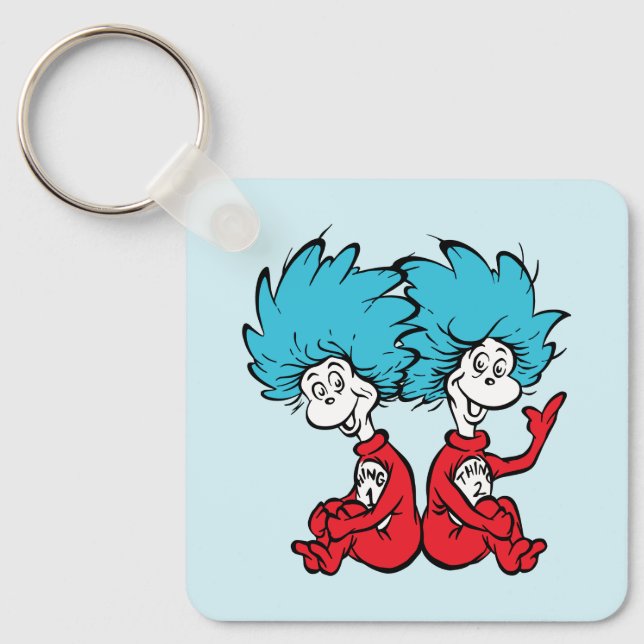 Cat in the Hat Thing One & Thing Two Key Ring (Front)