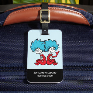 Cat in the Hat Thing One & Thing Two Luggage Tag