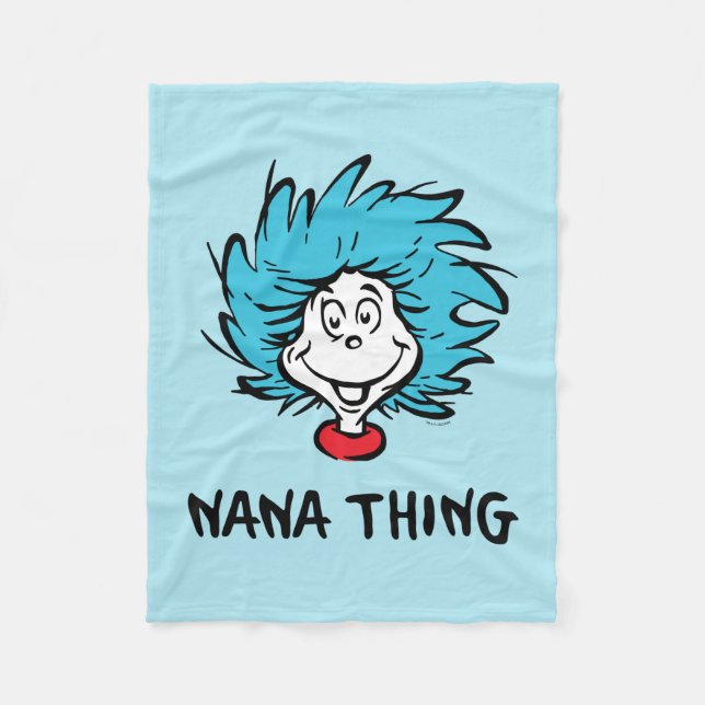 Cat in the Hat | Thing One Thing Two - Nana Thing Fleece Blanket (Front)