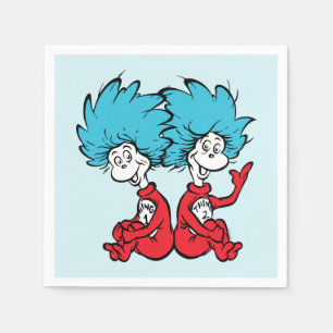 Cat in the Hat Thing One & Thing Two Napkin
