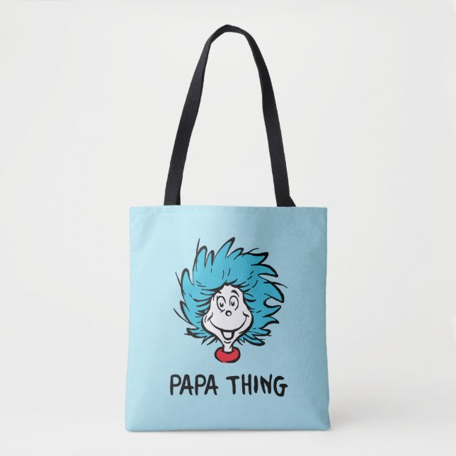 Cat in the Hat | Thing One Thing Two - Papa Thing Tote Bag (Front)