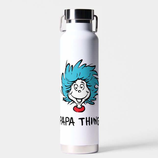 Cat in the Hat | Thing One Thing Two - Papa Thing Water Bottle (Front)