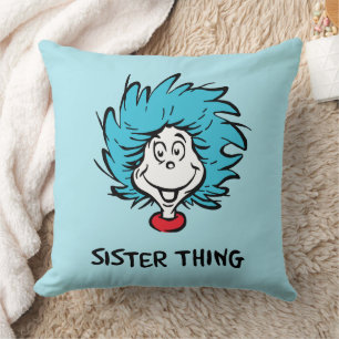 Cat in the Hat Thing One Thing Two - Sister Thing Cushion