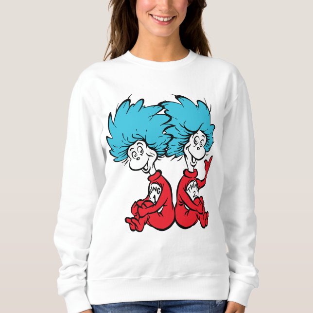 Cat in the Hat Thing One & Thing Two Sweatshirt (Front)
