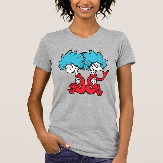 Cat in the Hat Thing One & Thing Two T-Shirt (Front)