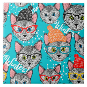 Cat in the hat tile
