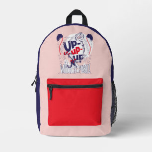 Cat In the Hat Up-Up-Up With A Fish Printed Backpack