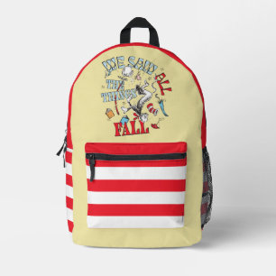 Cat In the Hat   We Saw All the Things Fall Printed Backpack