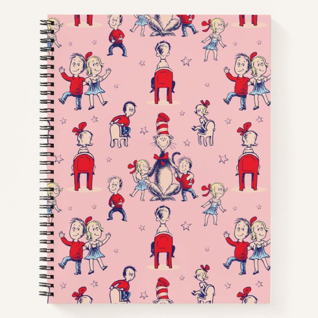 Cat In The Hat | With Kids Pattern Notebook (Front)