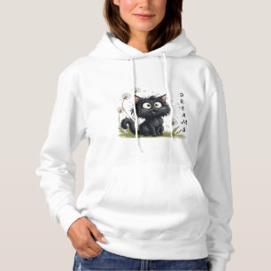 Cat in the Land of Fluffy Dandelions Hoodie