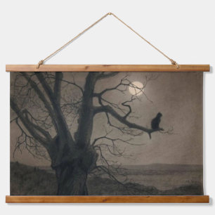 Cat in the Moonlight, Alexandre Steinlen Hanging Tapestry