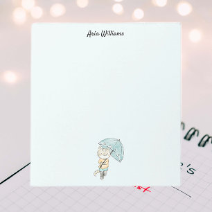 Cat in the Rain Stationery Post-it Notes