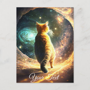 Cat in the Space Hole. Postcard
