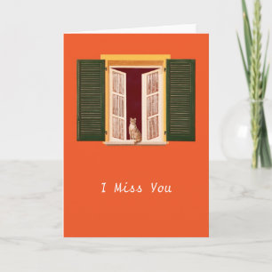 Cat in the Window Thank You Card