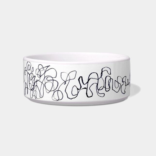 Cat in the yarn food bowl (Front)