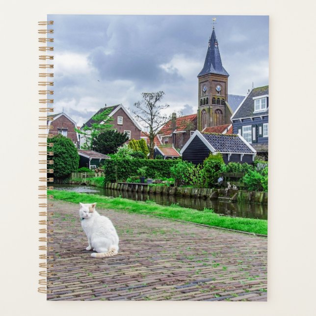 Cat in traditional fishing village planner (Front)