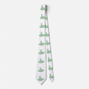 Cat in Ufo - Choose background color Tie