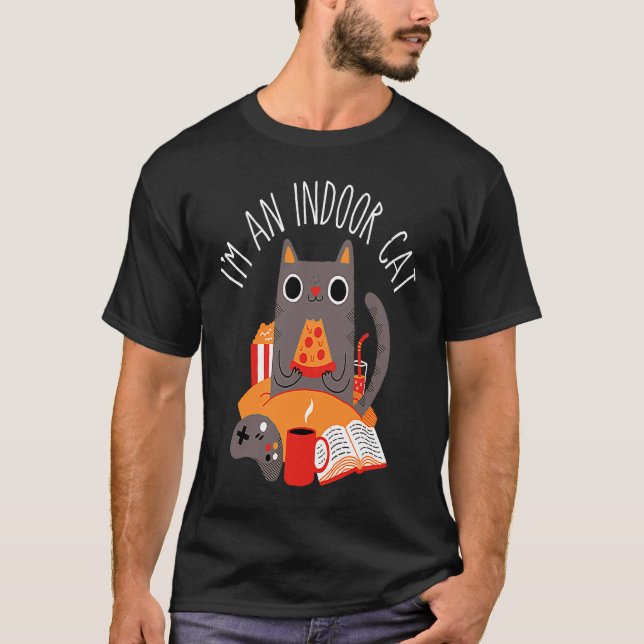 Cat Indoor Cat T-Shirt (Front)