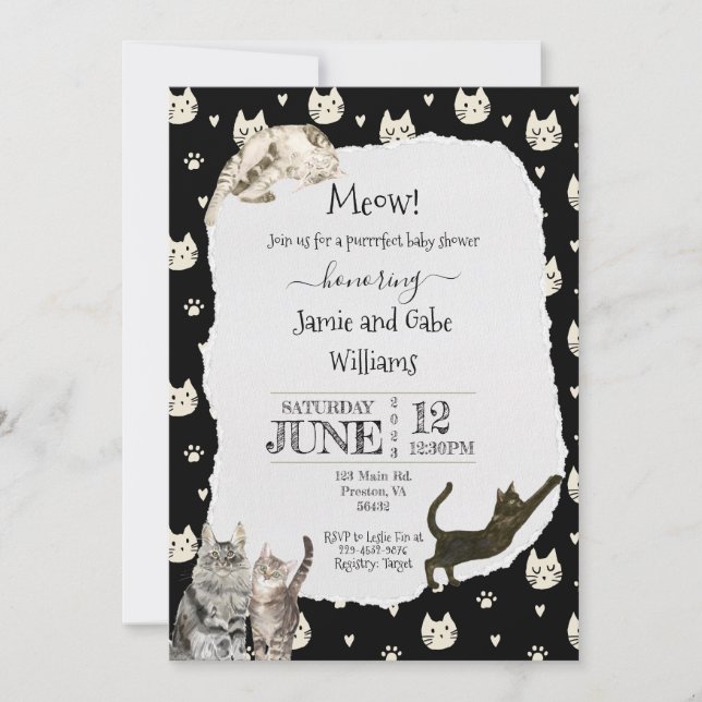 Cat Invitation (Front)