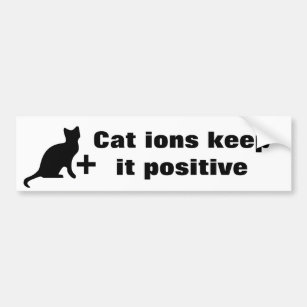 Cat ions bumper sticker