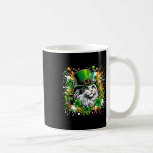 Cat Irish Patricks Day Wearing Leprechaun Hat Coffee Mug