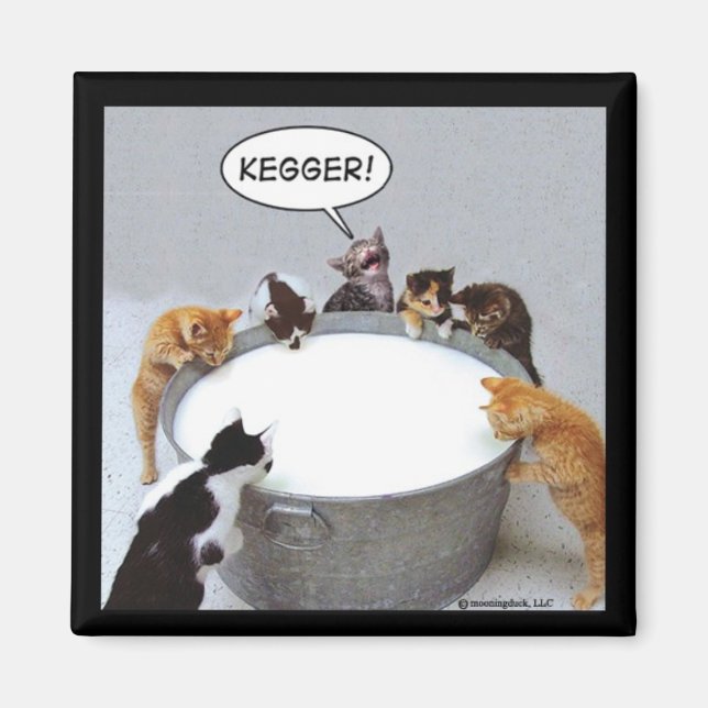 Cat Kegger Magnet (Front)