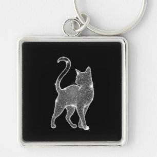 Cat key ring the sparkling cat