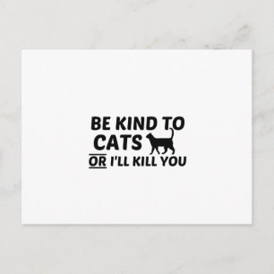CAT KIND POSTCARD