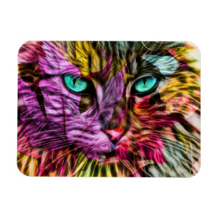Cat Kitten Artsy Magnet
