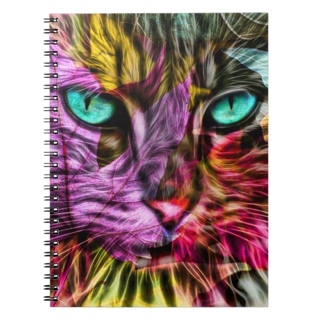 Cat Kitten Artsy Notebook (Front)