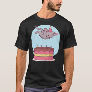 Cat Kitten Cake Birthday Party Kids T-Shirt