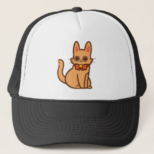 Cat Kitten Cartoon Ginger Cat Cute Kitty Anime Trucker Hat