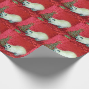 Cat, Kitten, Christmas, Rescue, Photo Wrapping Paper